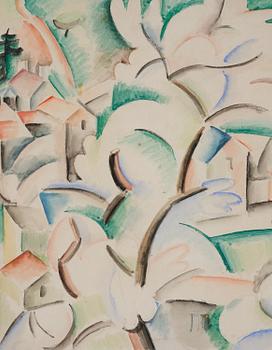 André Lhote, "Village aux arbres en fleurs".