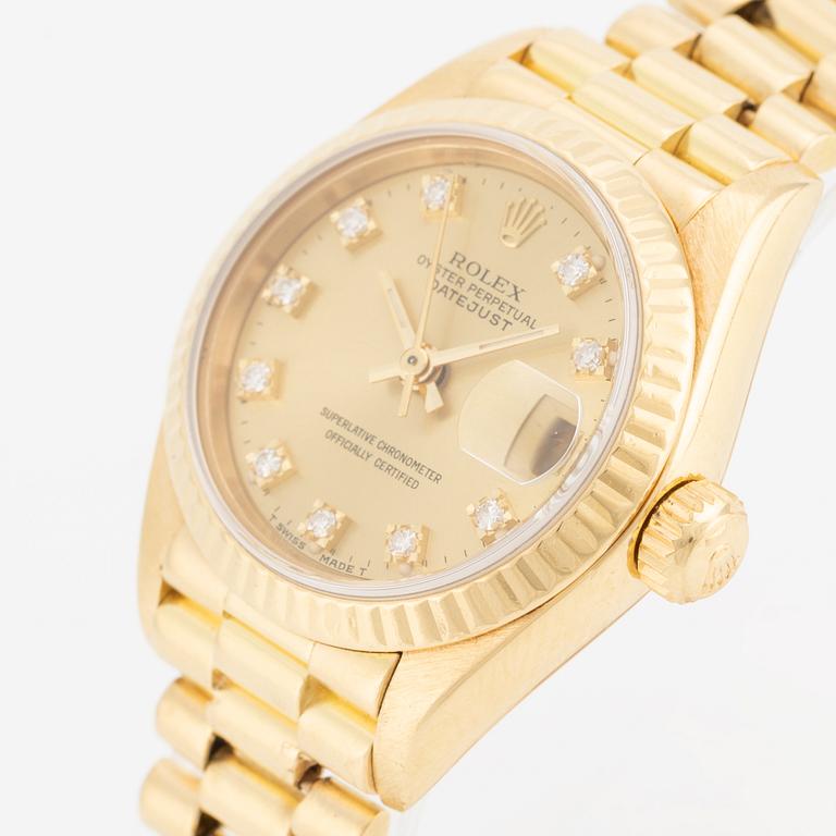 Rolex, Oyster Perpetual, Datejust, armbandsur, 26 mm.