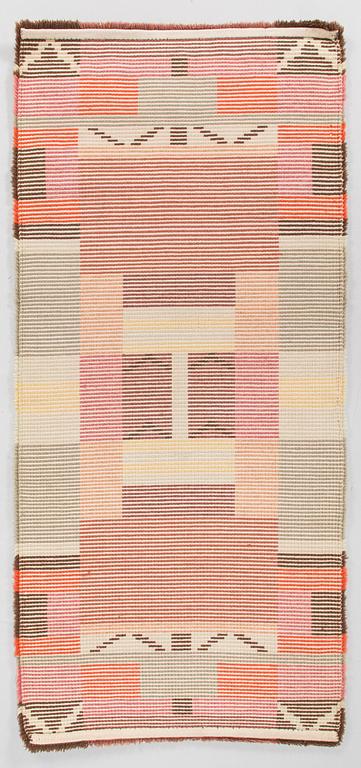 A rya rug probably Elsa Kallio for Taidekudos ja Lankaliike Elsa Kallio Circa 125 x 60 cm.