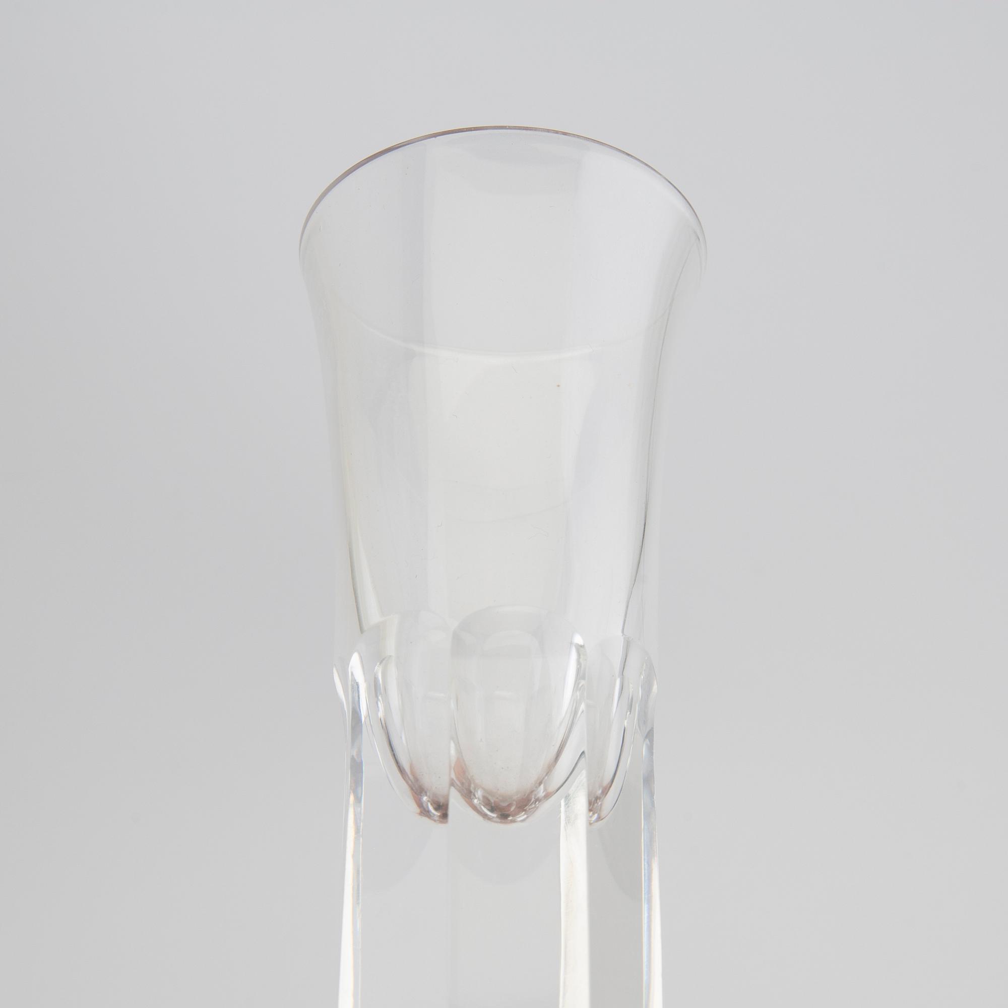 Rolf Sinnemark, snapsglas 6 st "Kolonn" Kosta.