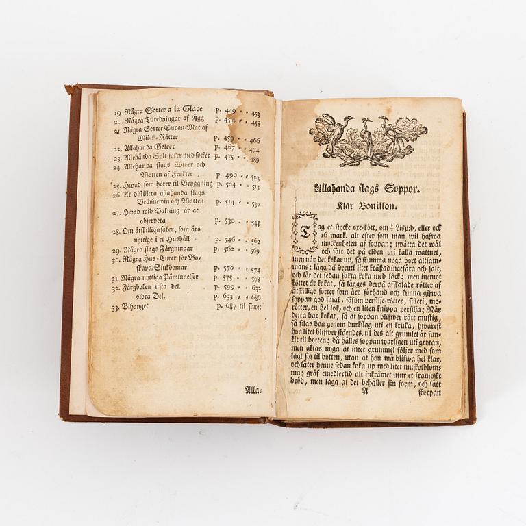 Cajsa Warg's cookbook, 1773.