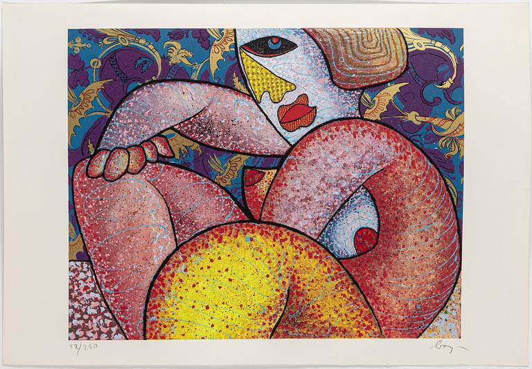 ENRICO BAJ, 10 silkescreens with application, "Baj chez Baj", signed and numbered 52/250.