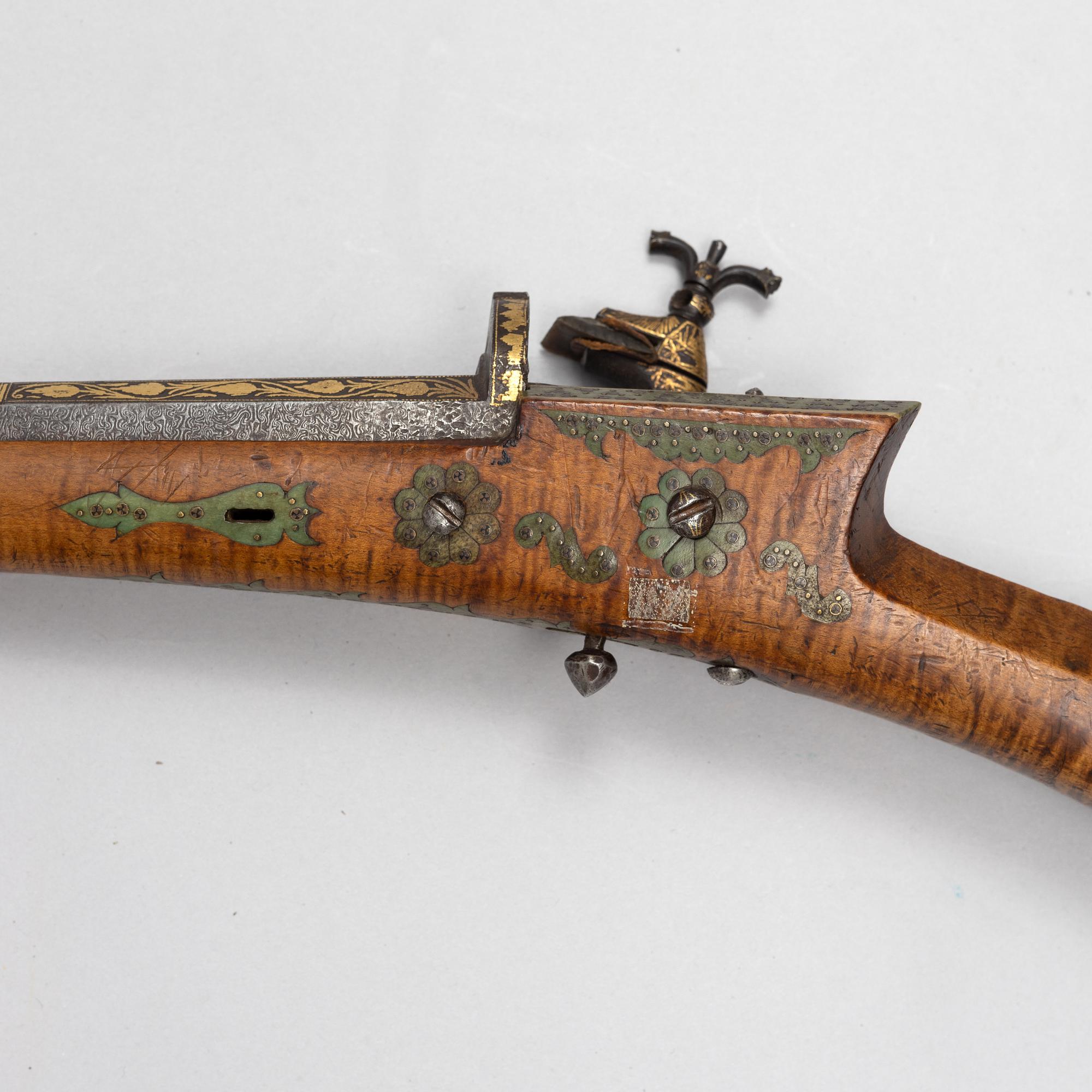 Flintlåsgevär, ottomanskt, 1700-talets slut.