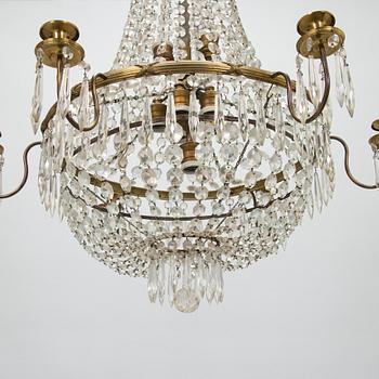 An Empire style chandelier, first half of the 20th century.
