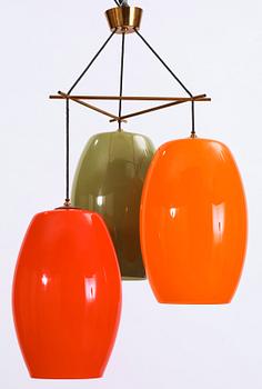 A Vistosi Vetreria ceiling lamp, Italy 1960's.