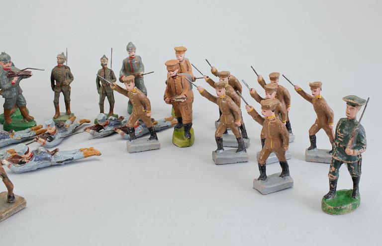 FIGURER, elastolin, ca 40 st.