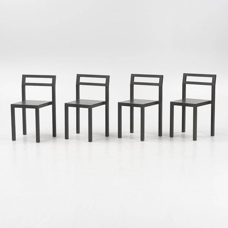 Boris Berlin & Poul Christiansen, stolar, 4 st, "Non", Komplot design, Källemo, 2000.