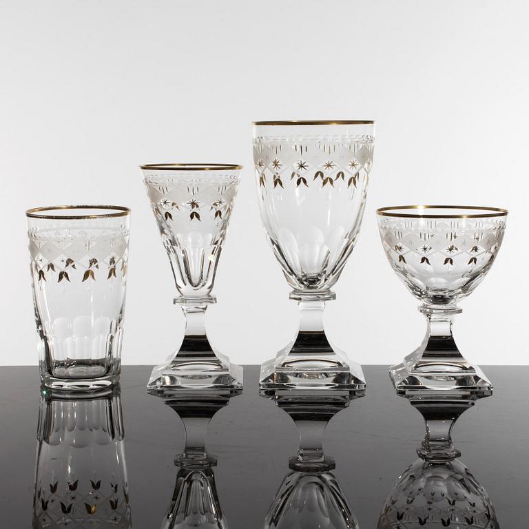 A lot of 46 "Odelberg Junior" glasses from Kosta.