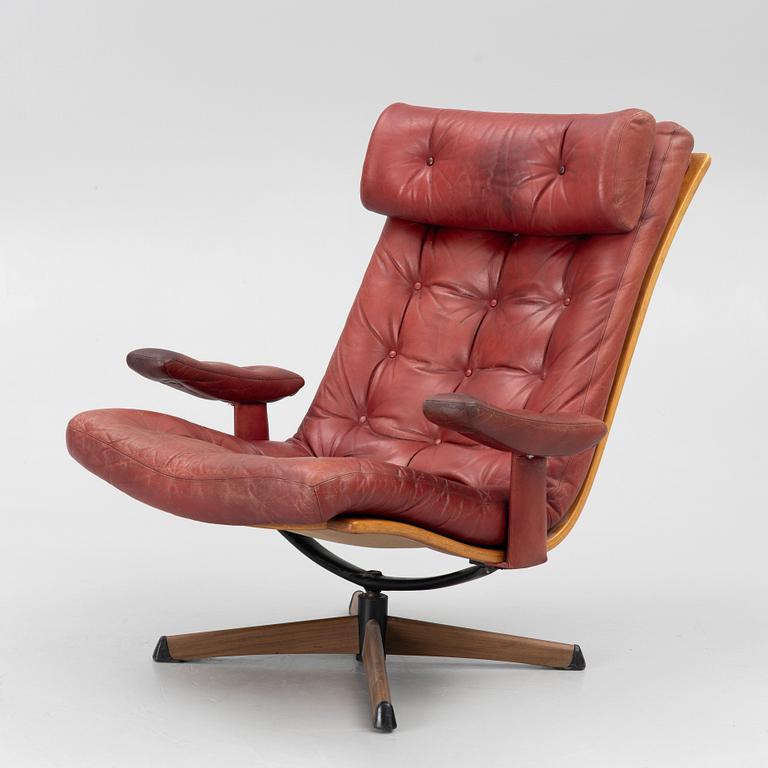 Armchair, "Dolphin", Göte Möbler, Gnosjö, second half of the 20th century.