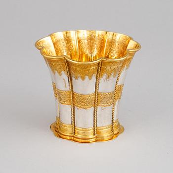 A 'Magrethebæger" silver beaker by Edvard Andersen, Denmark.