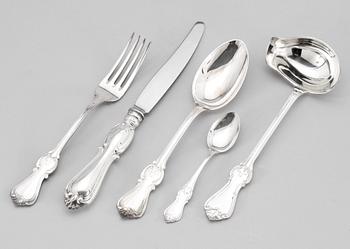 BESTICK, 50 st, silver, "Olga", GAB, Stockholm. Mestadels 1960/70-tal.