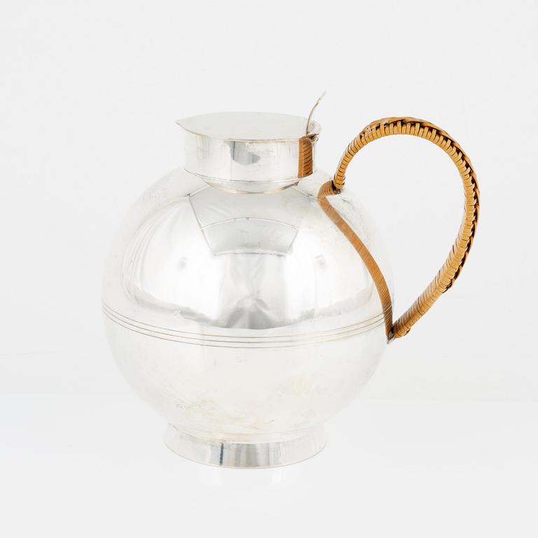 Sylvia Stave, kanna, nysilver, CG Hallberg, Stockholm 1930-tal.