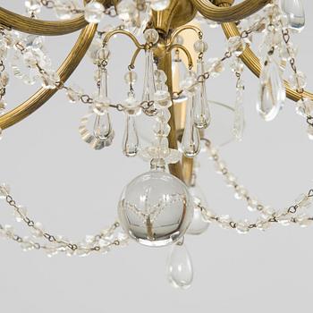 Paavo Tynell, a mid-20th century chandelier, model 1471/5 for Idman Finland.