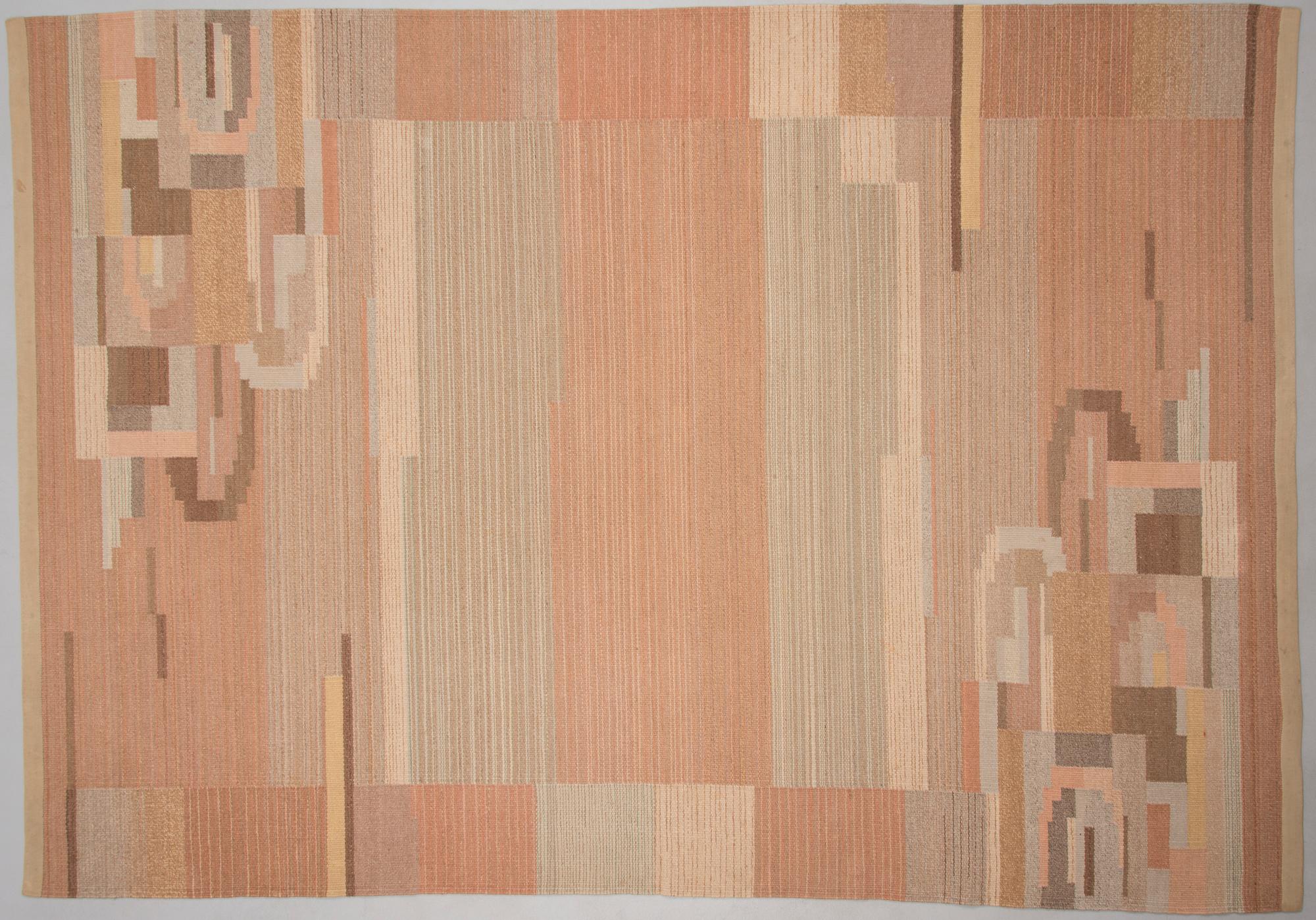 MATTA, "Dröm" design Greta Skogster, vävd av Kiikan Kutomo, Finland 1930-tal. Ca 288x202 cm.