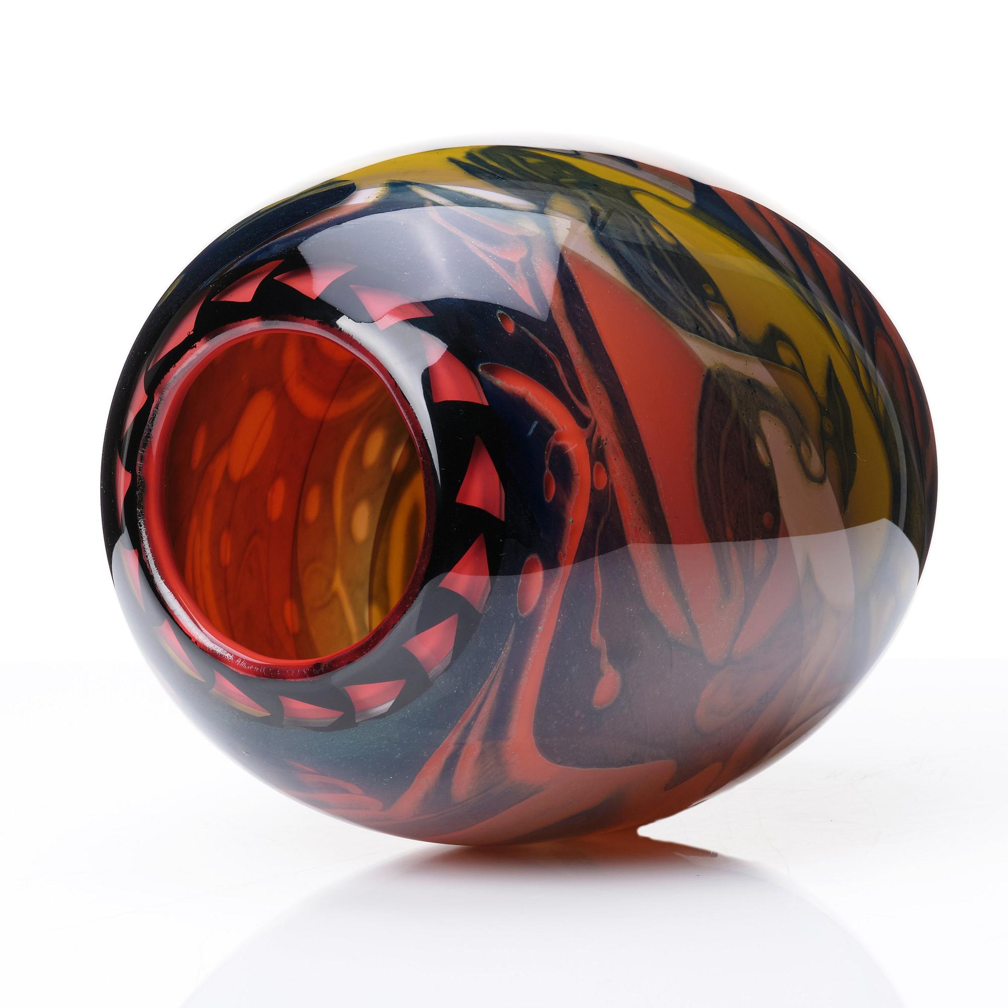 Eva Englund, vas "graal", Orrefors, arbetsprov.