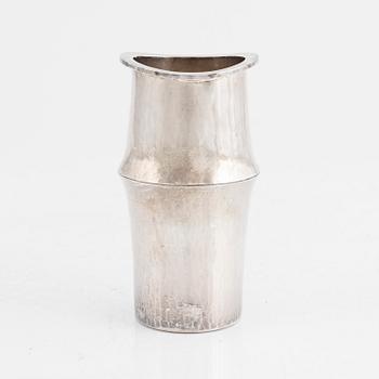 A Swedish sterling silver vase, mark of Roland Lantz, Stockholm 1980.