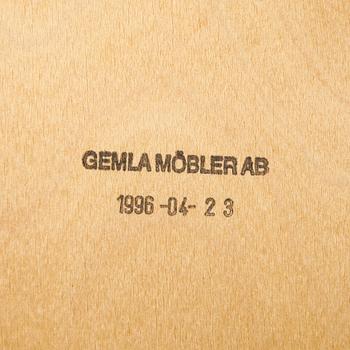 Barstolar/pallar, fyra stycken, "Linus", Gemla, 1996/1997.