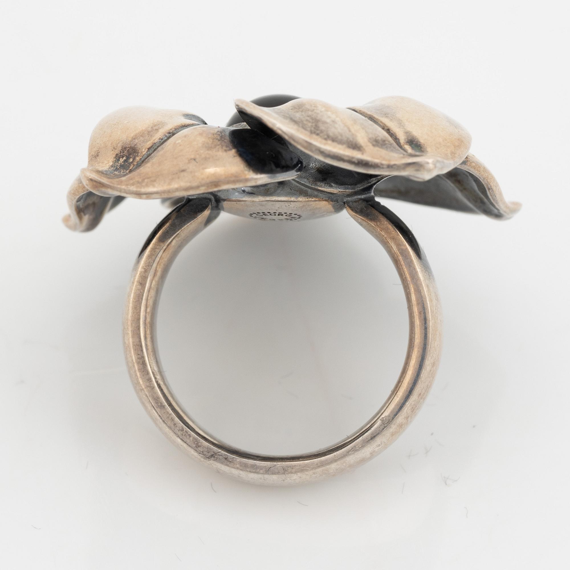 A Georg Jensen silver ring.