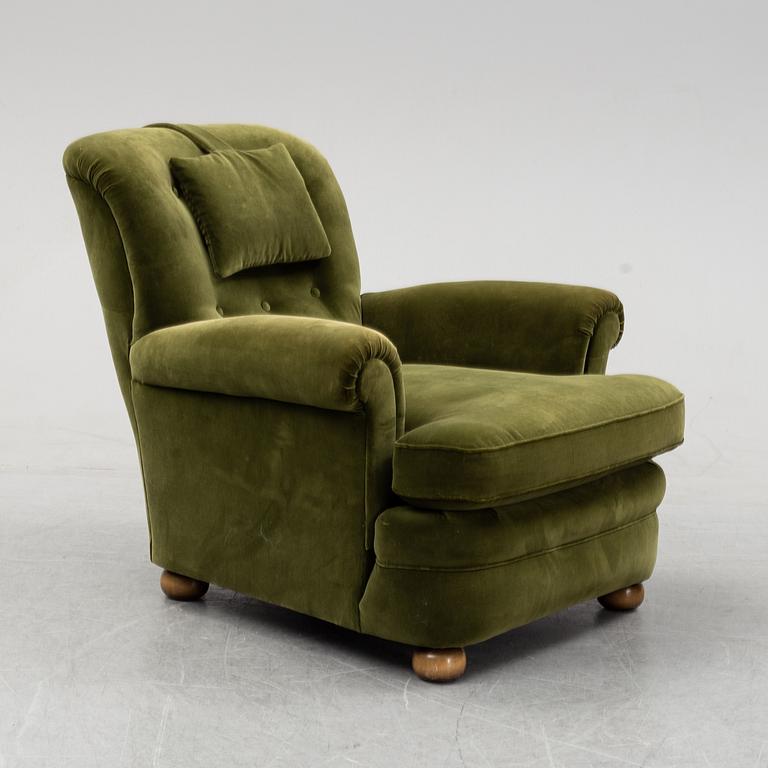 Josef Frank, fåtölj, modell 336, Firma Svenskt Tenn, formgiven 1934.