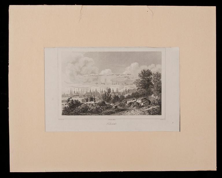 GRAVYRER, 5 st, stålstick, Frankrike 1800-tal.