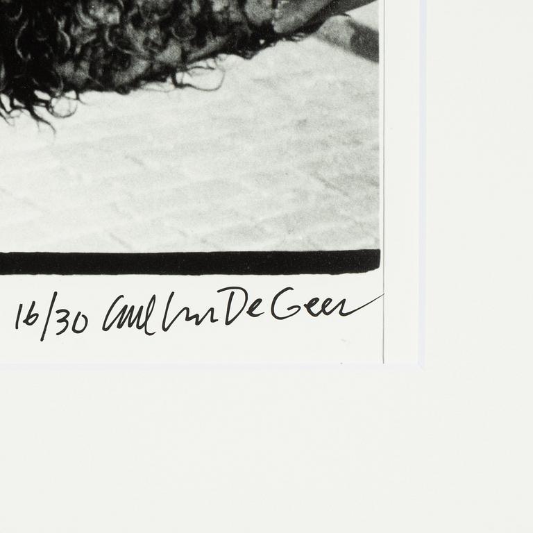 Carl Johan De Geer, fotografi, signerat 16/30.