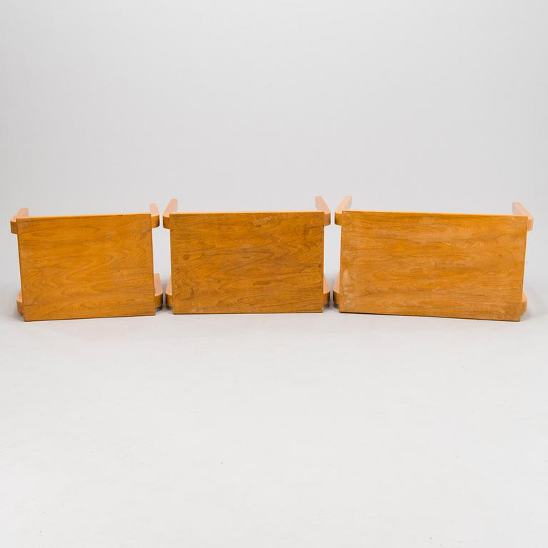 ALVAR AALTO, SARJAPÖYTÄ, 3-osainen, "E88", Artek, 1900-luvun puoliväli.