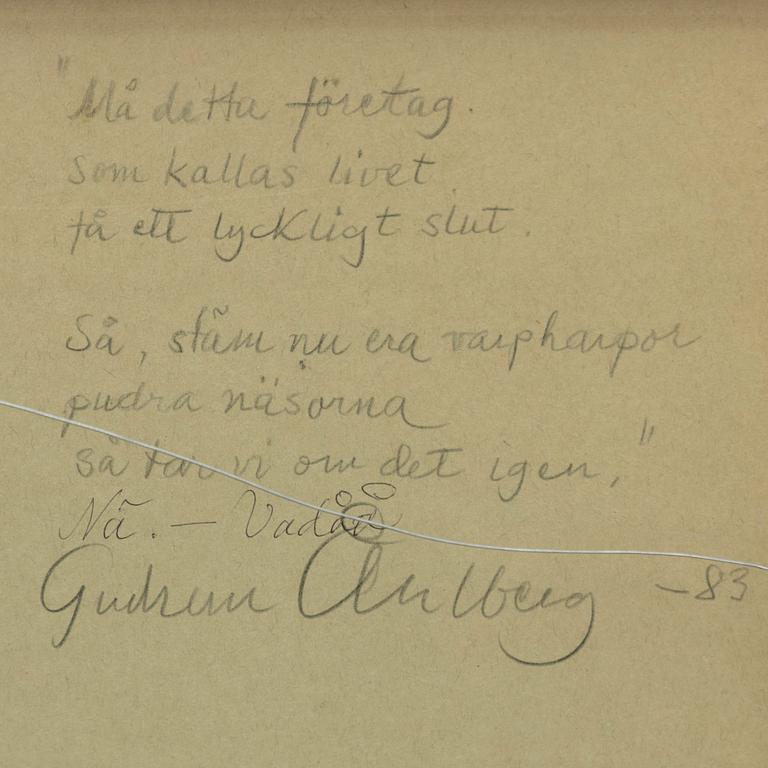 Gudrun Åhlberg, "Må detta företag...".