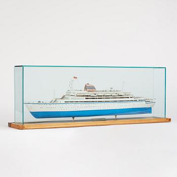 Ship model, T.S.S. Vasco da Gama, built by Gunnar Roempke in 1989.