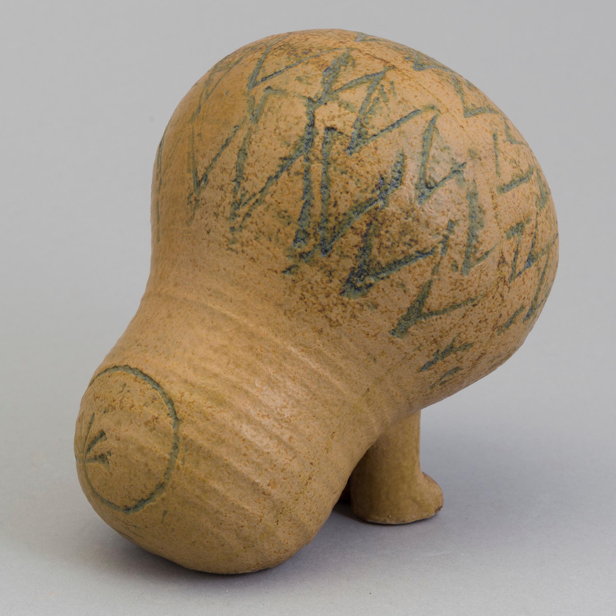 LISA LARSON, figurin, stengods, "Lejon" ur serien "Afrika", Gustavsberg.