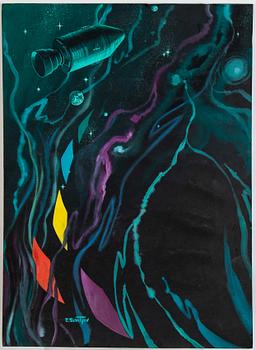 Eugen Semitjov, mixed media, signed.