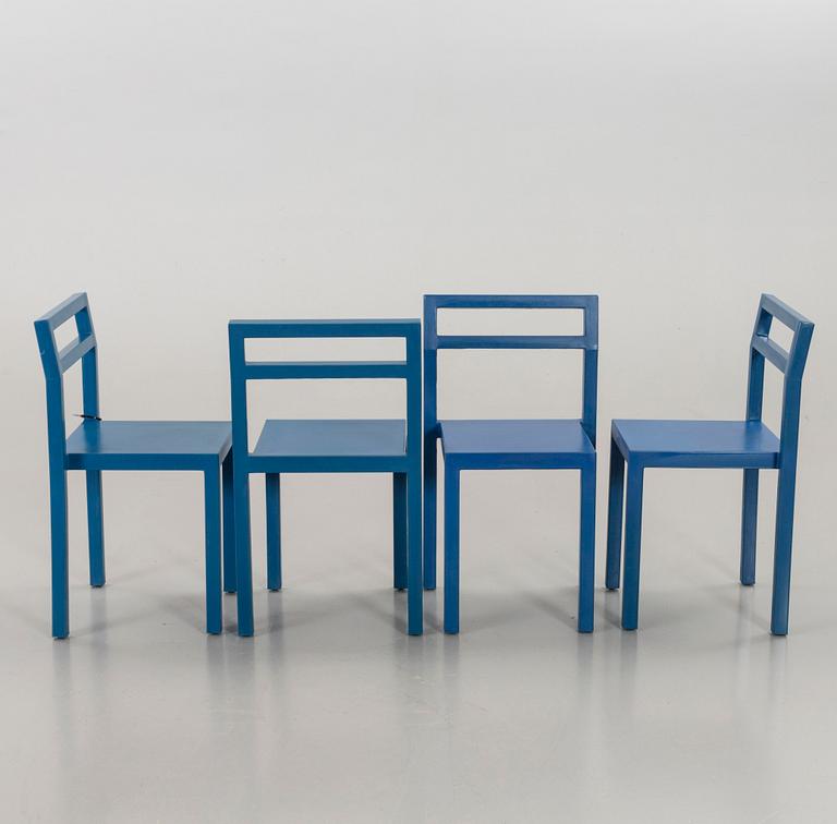 A set of 8 non komplot design chairs by B Berlin & Poul Chrsitansen for Källemo Värnamo 2000.