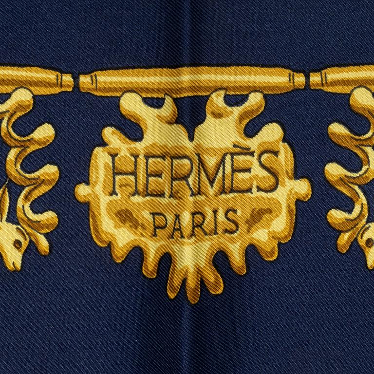 Hermès, scarf, "Les Cavaliers d'Or".