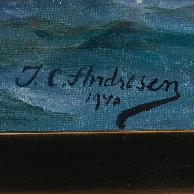 JENS CHRISTIAN ANDRESEN, oil on canvas, signed and dated 1940.