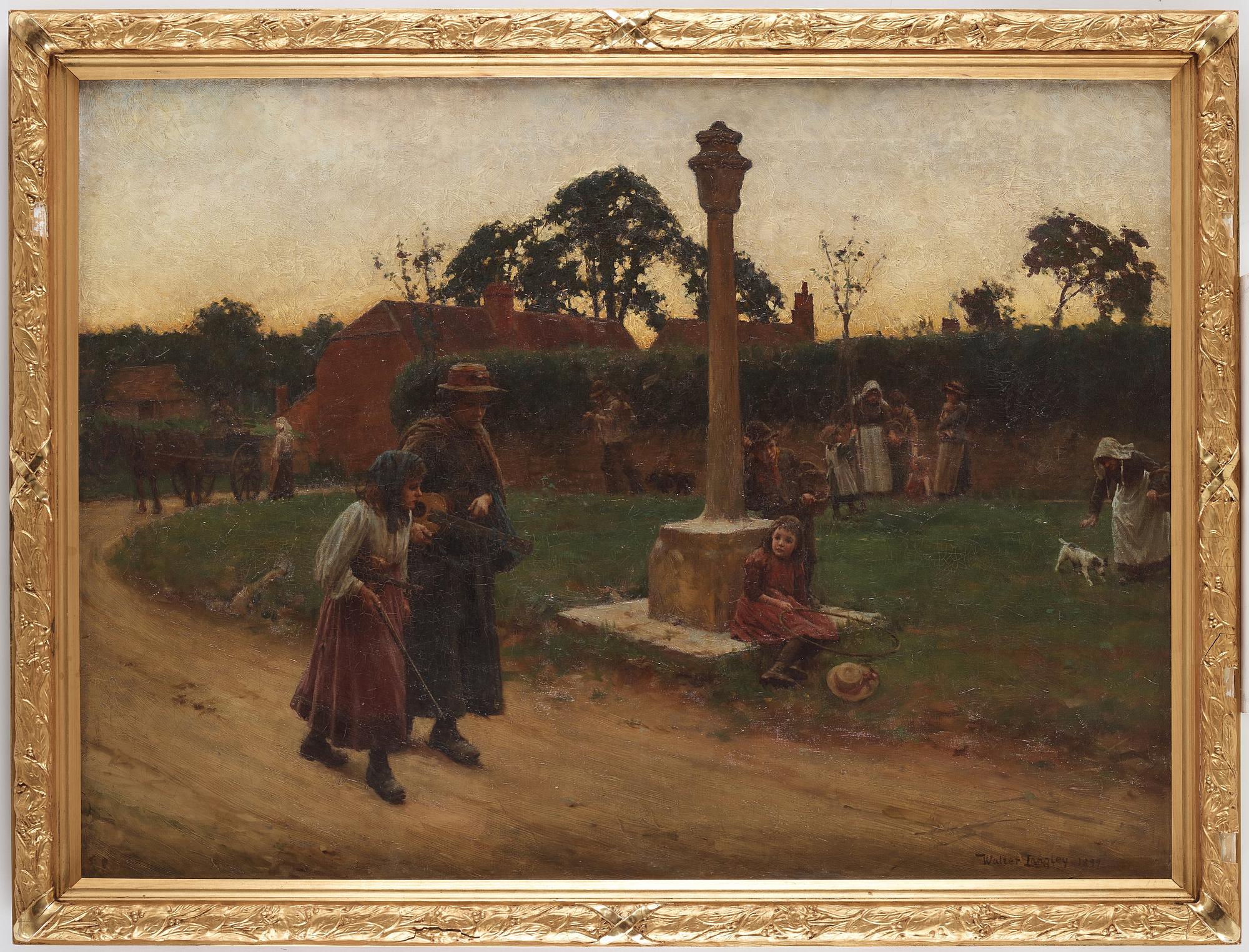 WALTER LANGLEY, olja på duk, signerad Walter Langley och daterad 1899.