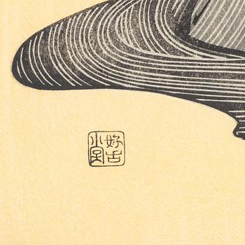 Six woodblock prints from a publication by "Tokyo Bijutsu Kankokai" (Tokyo Art Publishing Association" early 1900s.