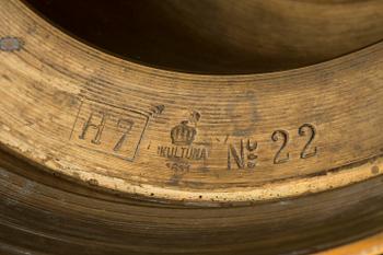 KANDELABRAR, ett par, "No 22", Skultuna Bruk.