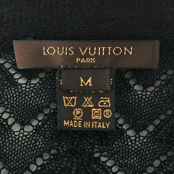 LOUIS VUITTON, a black cashmere cardigan.