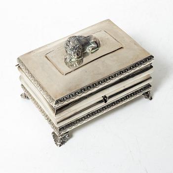 G.H. Adolph Reich, skrin, silver, empire, Berlin 1821-1841.