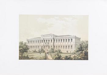 PARTI GRAFIK, ca 30 st, bla Mankell och Billmarck, 1800-tal.