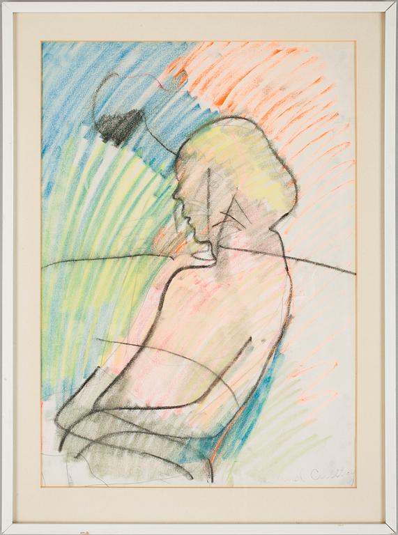 ERLAND CULLBERG, pastell, sign.