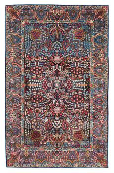 1233. SEMI-ANTIQUE/OLD KERMAN. 227 x 145,5 cm.