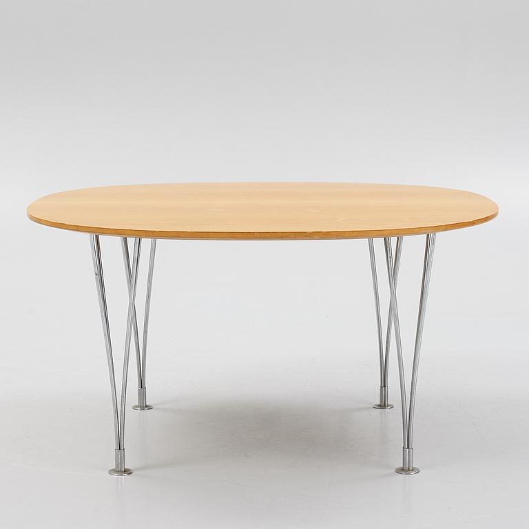 Bruno Mathsson & Piet Hein, table, "Supercirkel", Bruno Mathsson International, Värnamo.