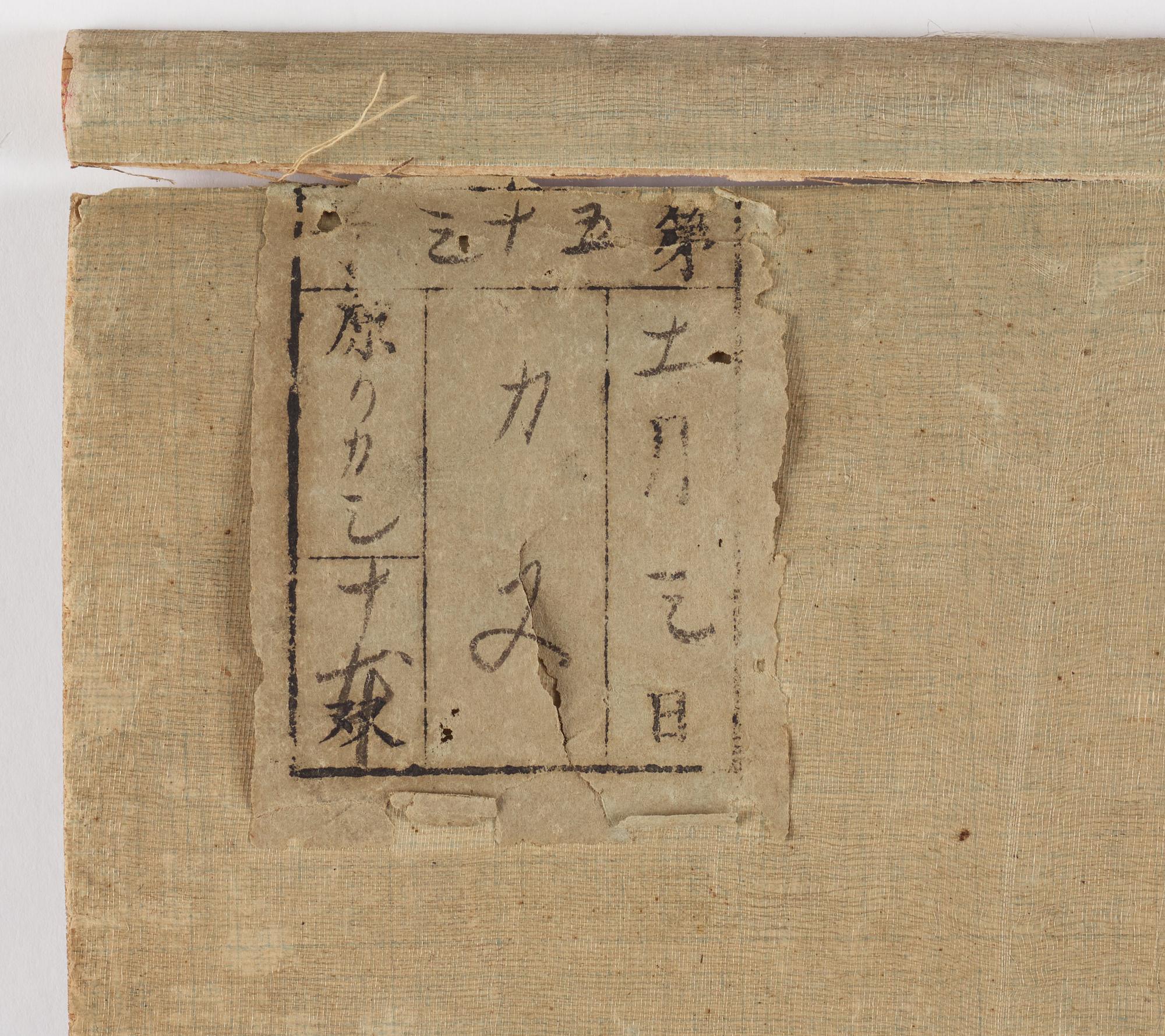 RULLMÅLNINGAR, två stycken, tusch och färg på papper och siden. Kina samt Japan, 1900-tal.