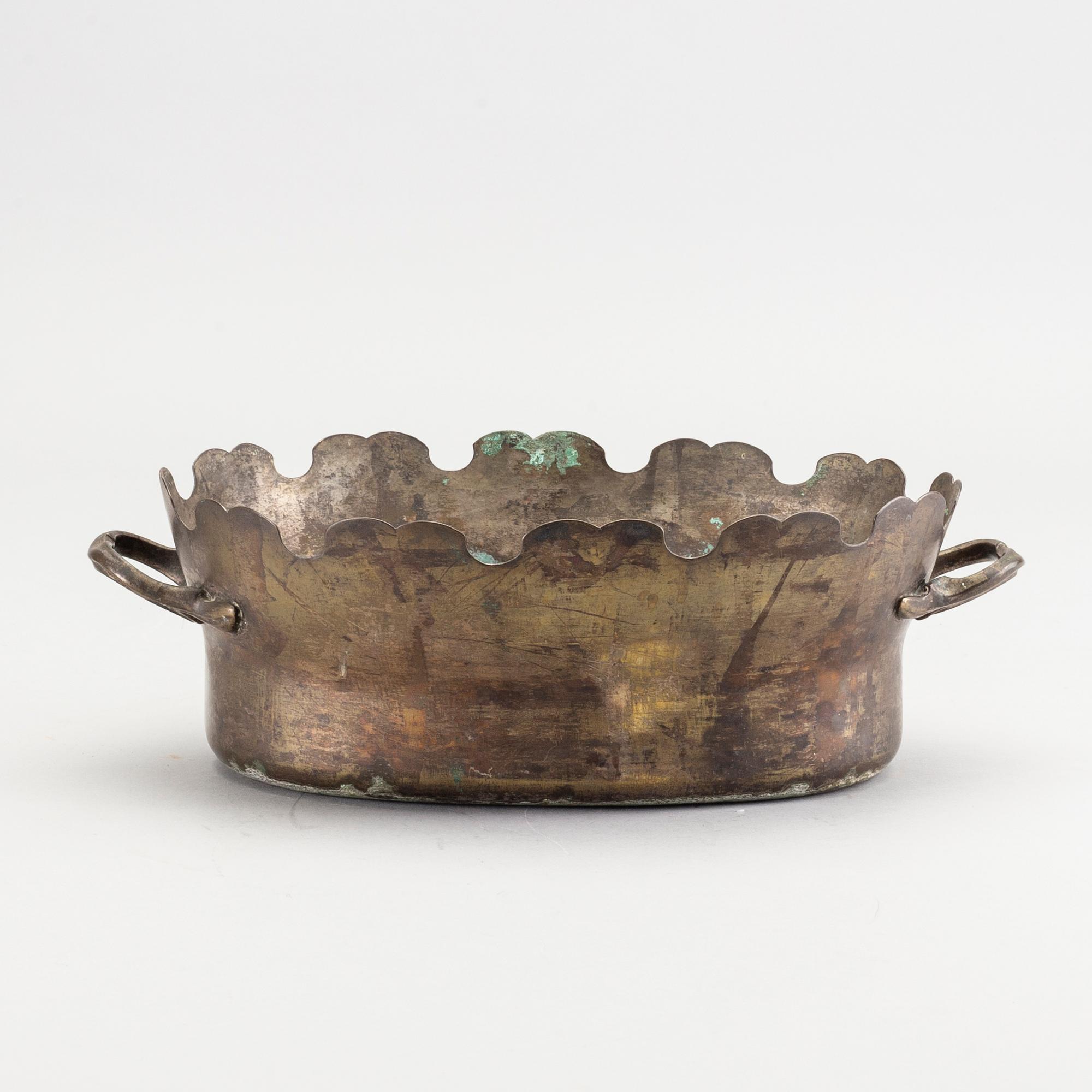 GLASSKÖLJARE, argent haché, 1700-tal.