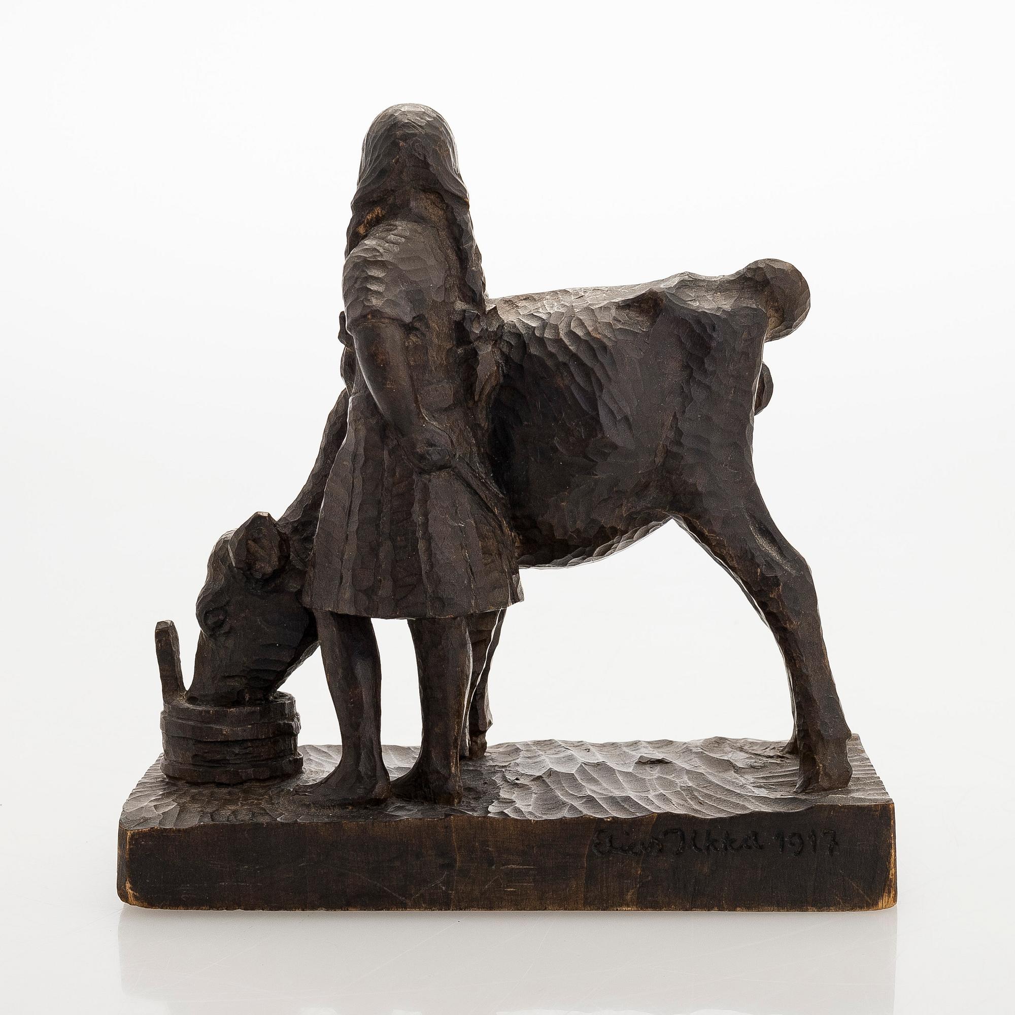 Elias Ilkka, Tyttö ja lehmä.