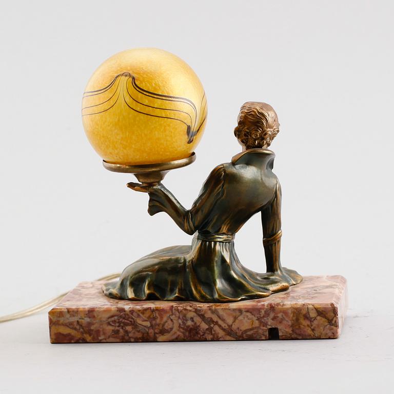 BORDSLAMPA, art déco, 1900-talets första hälft.