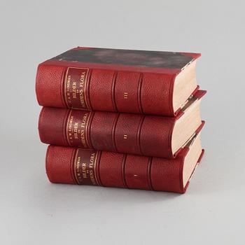 BÖCKER, 3 volymer, "Bilder ur Nordens Flora", C. A. M. Lindman, Wahlström & Widstrand, Stockholm 1922-1926.