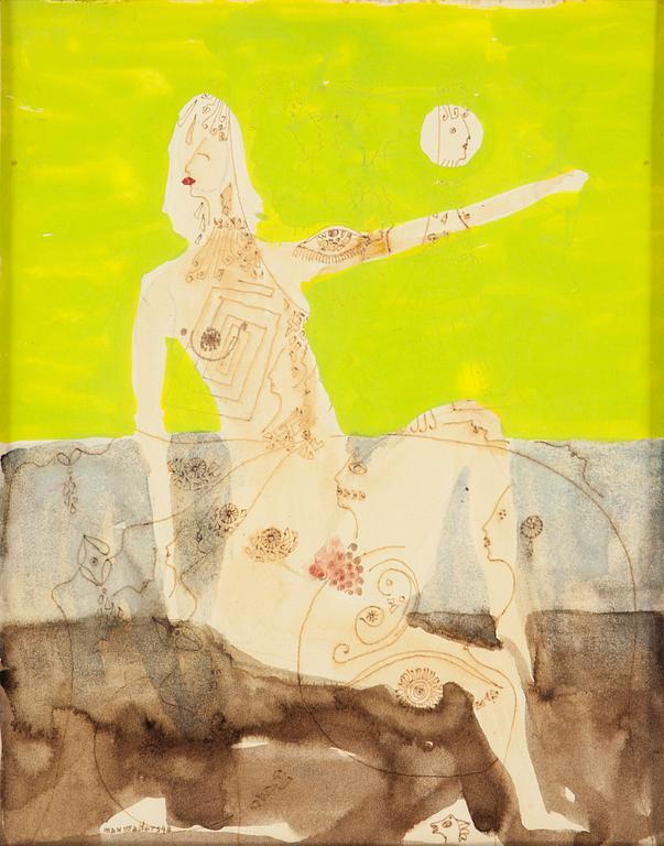 MAX WALTER SVANBERG, blandteknik, signerad och daterad -48.