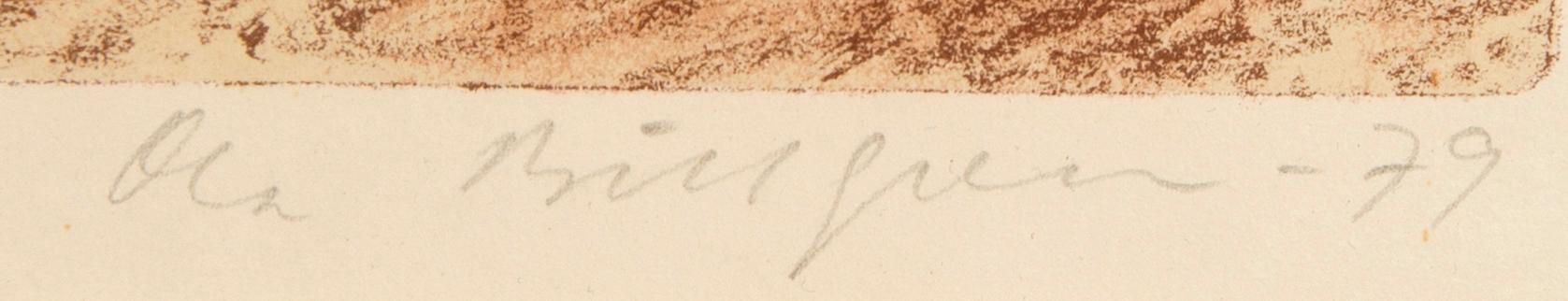 Ola Billgren, coloir lithograph, signed -79 EA.