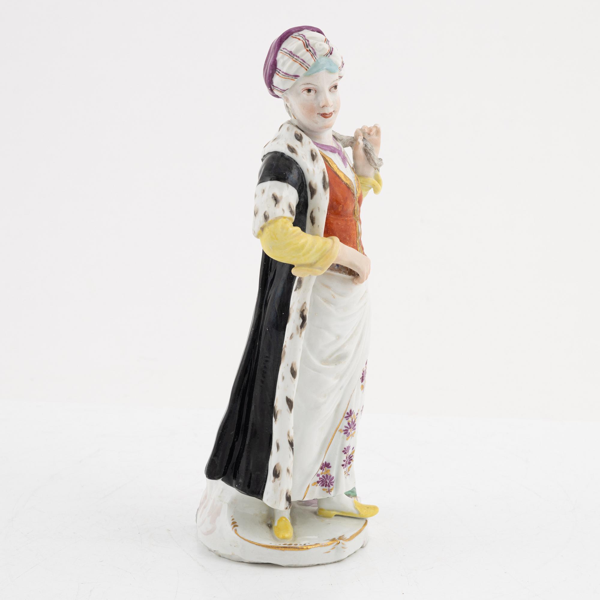 A Fürstenberg porcelain figurine, 18th Century.